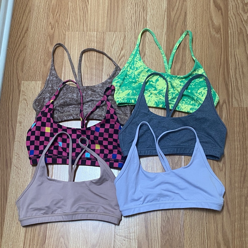 Fleo Cami Sports Bras, lot of 7, EUC. Buy a lot or individual